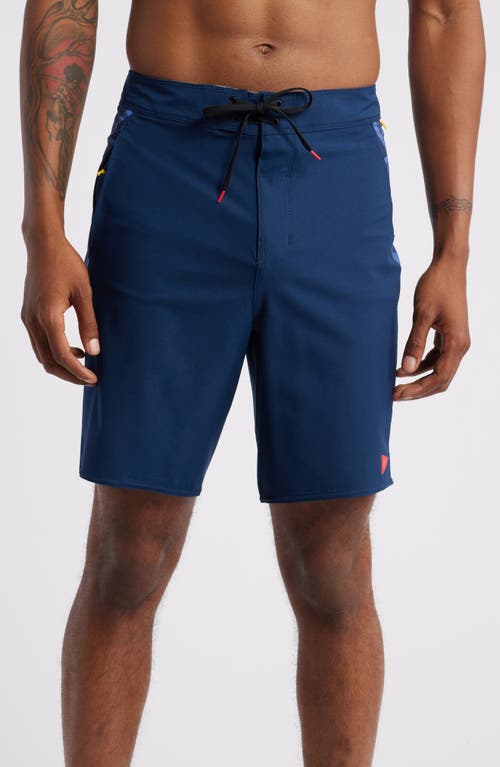 Shop Florence Pro Hawaii Water Repellent Board Shorts In Dark Navy