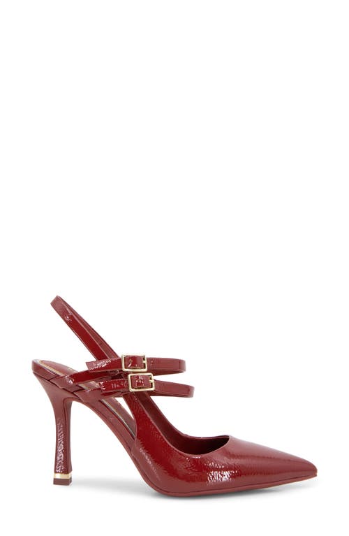 Shop Kenneth Cole Raquel Pointed Toe Slingback Pump In Rio Red Patent