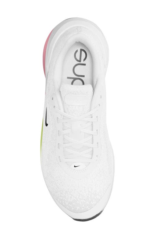 Shop Nike Versair Training Shoe In White/black-cyber-volt