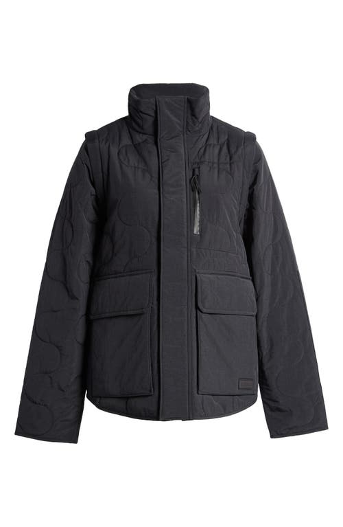 Shop Halfdays Davis Convertible Jacket In Black