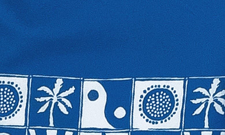 Shop Feather 4 Arrow Beach Tile Board Shorts In Seaside Blue