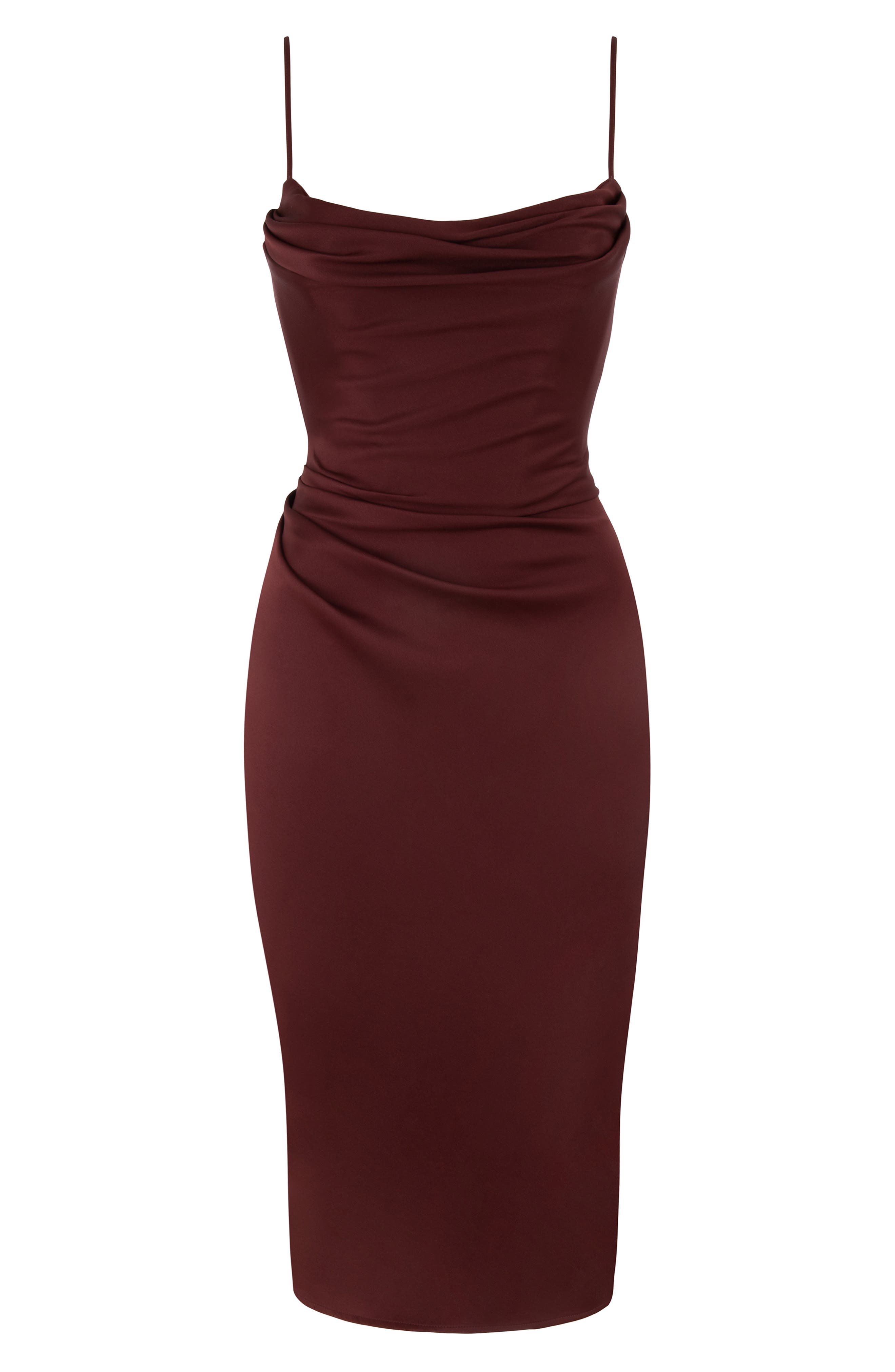 CB Anja Satin Corset Midi Dress | Nordstrom