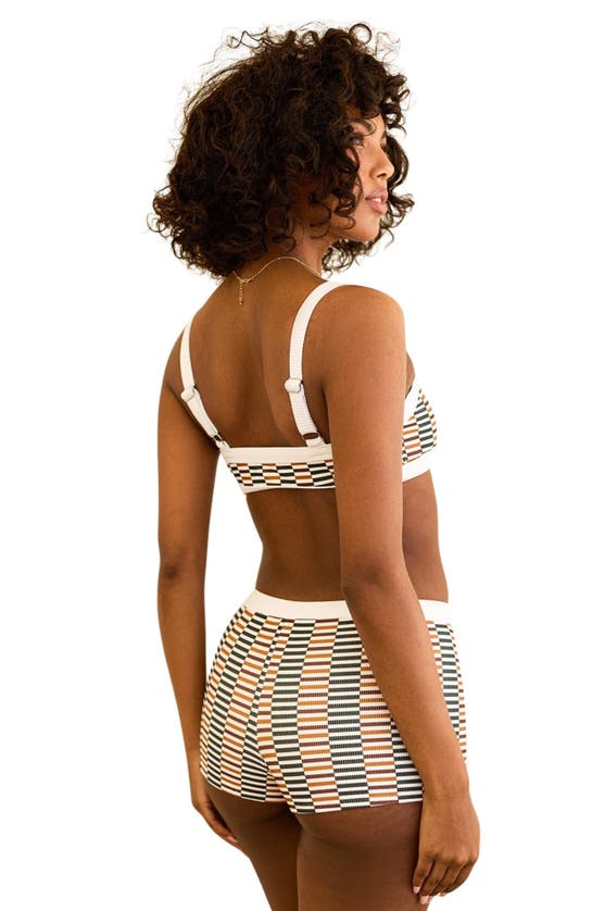 Dippin Daisys Kelly Bandeau Bikini Top In Cola