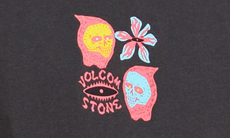 Shop Volcom Flower Budz Graphic T-shirt In Stealth