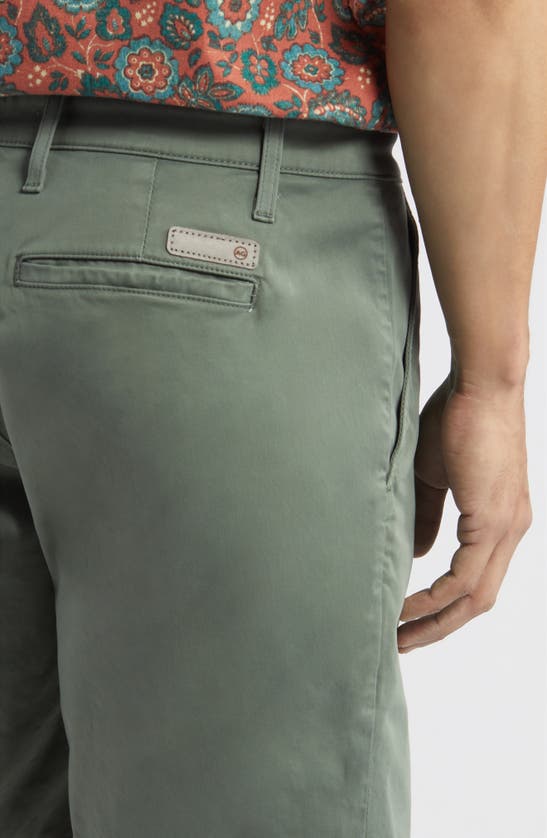 Shop Ag Wanderer 8.5-inch Stretch Cotton Chino Shorts In Green Meadows