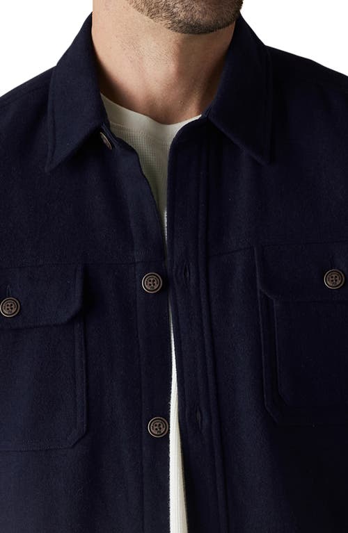 The Normal Brand Brisghtside Flannel Lined Workwear Jacket In Navy