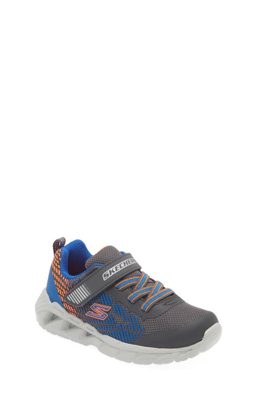 Skechers Magna-lights Trainer In Charcoal/blue