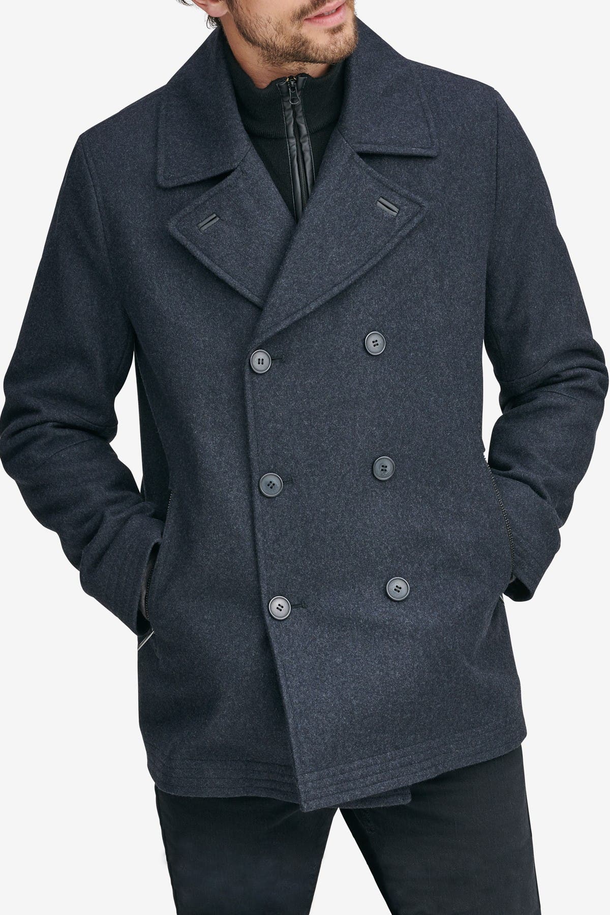 andrew marc emmett double breasted peacoat