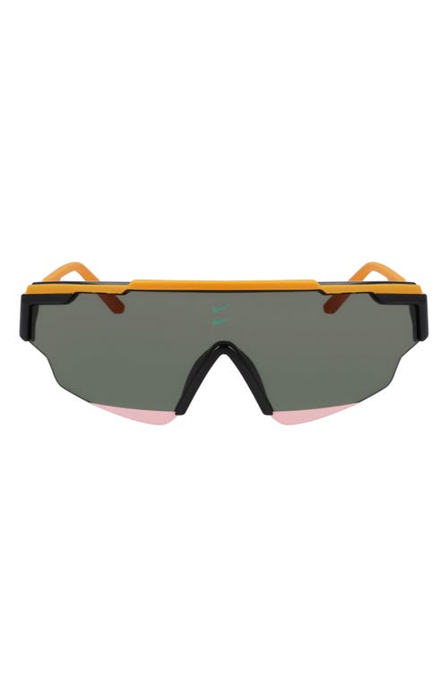 Nike Marquee Edge 64mm Shield Sunglasses In Monarch/green