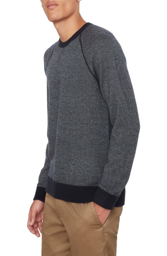 Shop Vince Birdseye Wool & Cashmere Sweater In Coastal/ Pearldnu