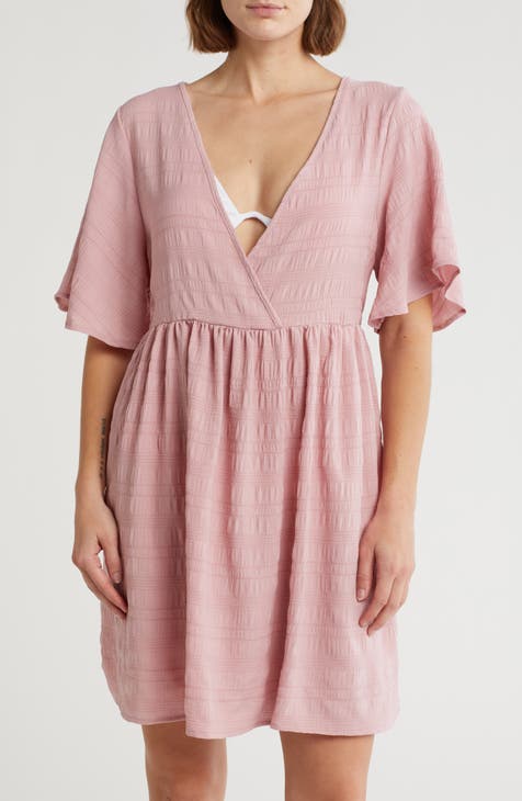 Textured Tunic Cover-Up Dress