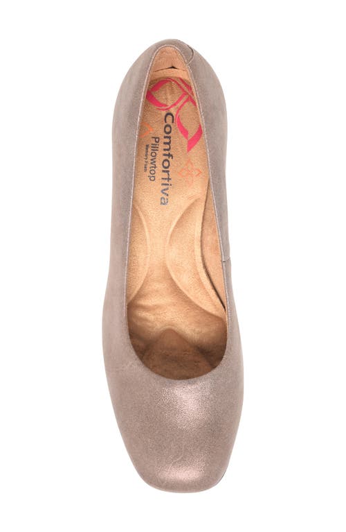 Comfortiva Peach Pump In Coffee