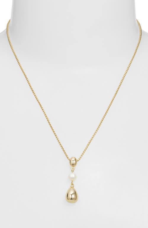 Shop Nordstrom Teardrop Pendant Necklace In Gold