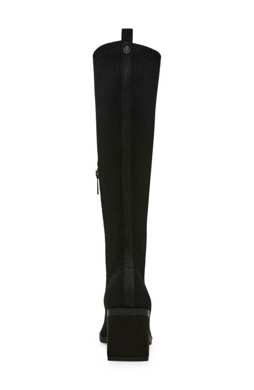 Anne Klein Alina Knee High Boot In Black Knit