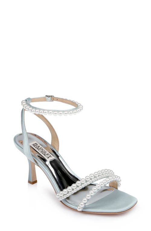 Badgley Mischka Collection Flame Ankle Strap Sandal in Mist Blue