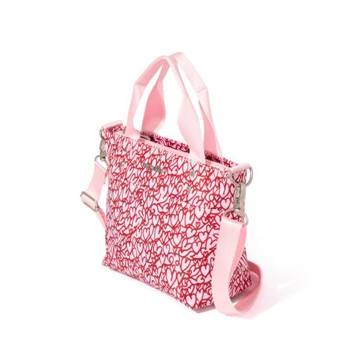 Baggallini Mini Carryall Crossbody Tote Bag In Heart Print