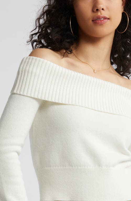 Shop Bp. Off The Shoulder Sweater In Ivory