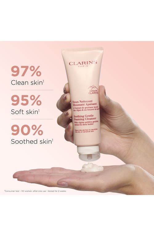 Clarins Soothing Gentle Foaming Face Cleanser With Shea Butter In No Color
