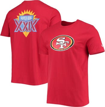 New Era Men's New Era Scarlet San Francisco 49ers Patch Up Collection Super  Bowl XXIX T-Shirt