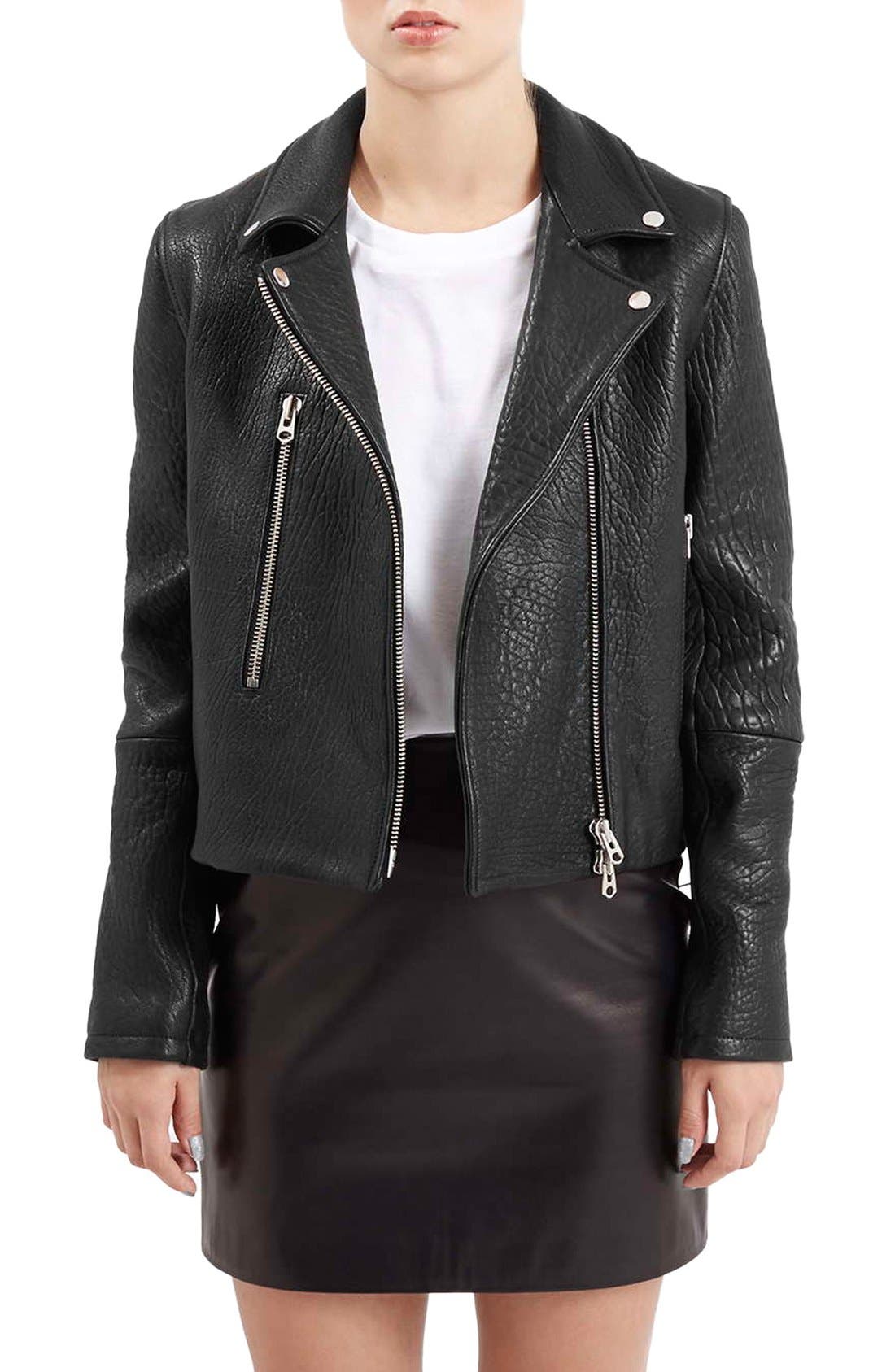 Boutique Leather Biker Jacket Nordstrom