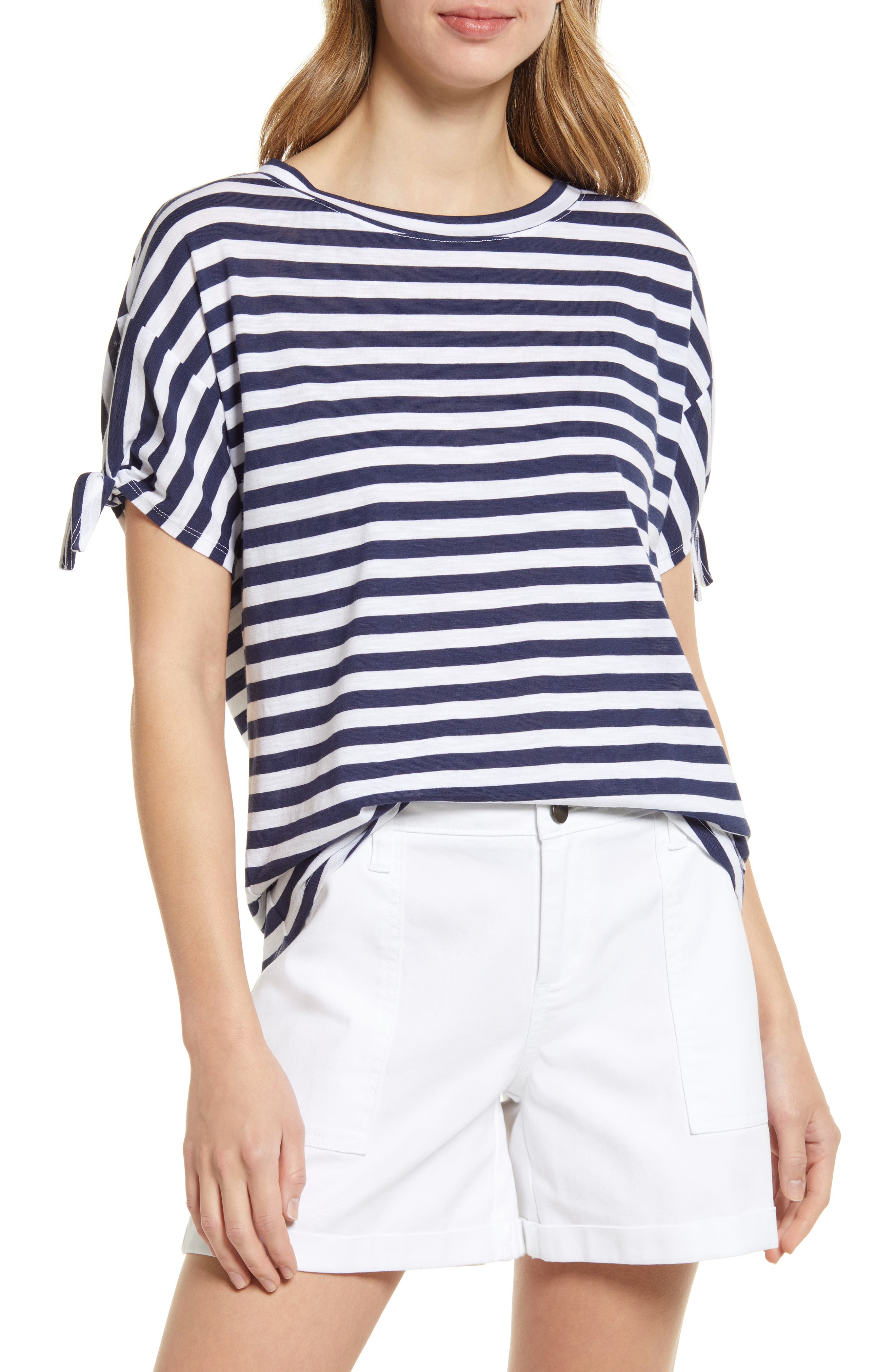 women navy white stripe top | Nordstrom