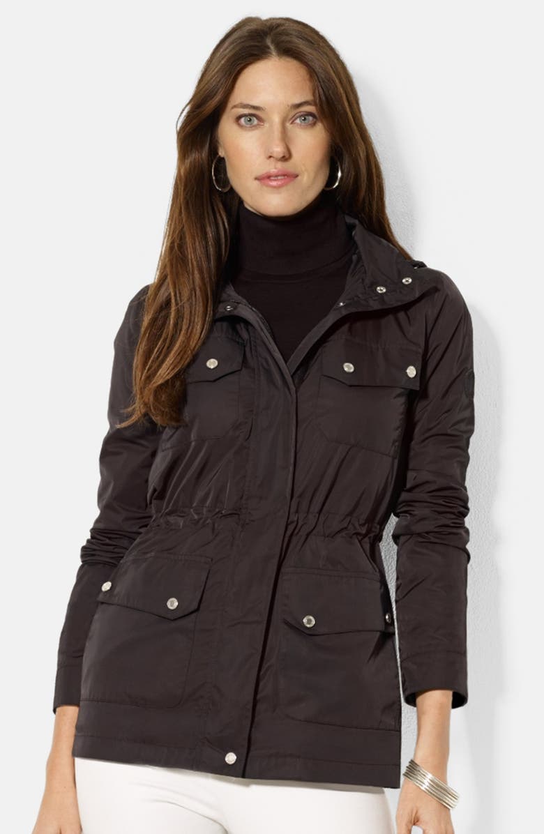 LAUREN RALPH LAUREN Four-Pocket Hooded Anorak, Main, color, 001