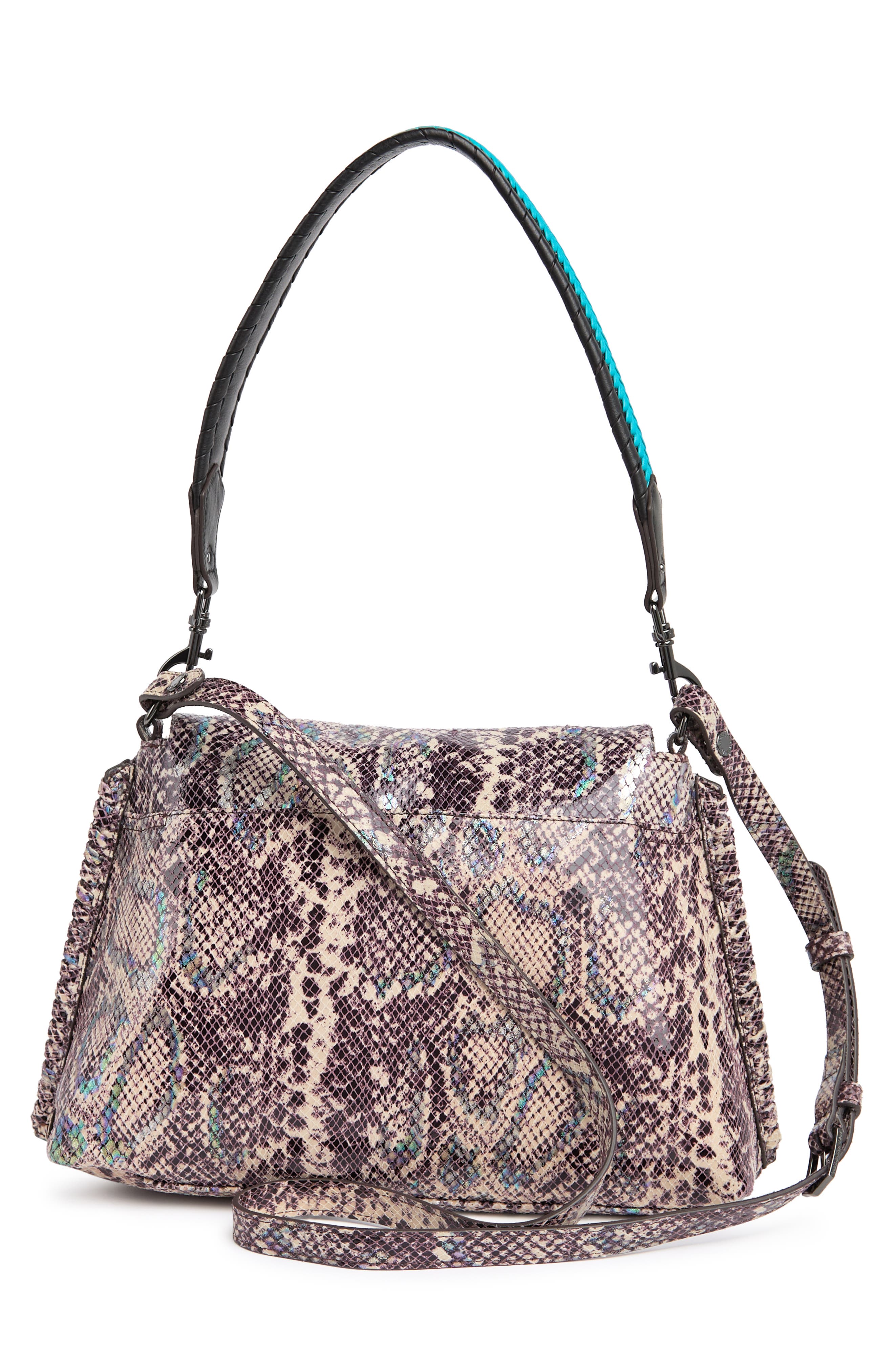 snake embossed leather handbags