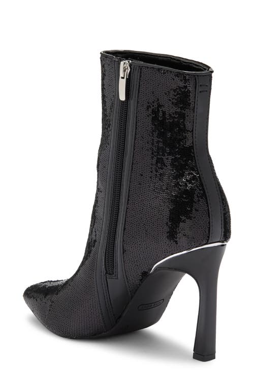 Nine West Baey Pointed Toe Bootie In Black/black