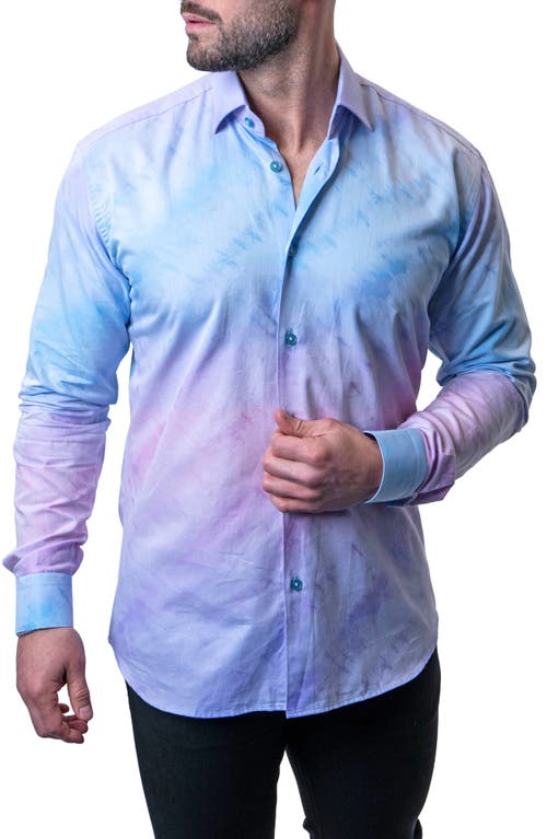 Maceoo Fibonacci Liter Multi Contemporary Fit Button-Up Shirt Blue at Nordstrom,