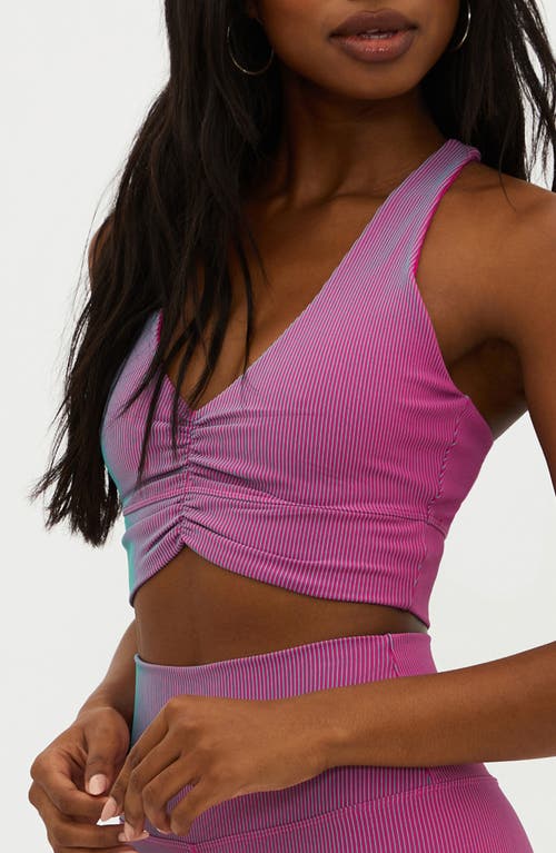 Shop Beach Riot Mindy Sports Bra In Sorbet Two Tone