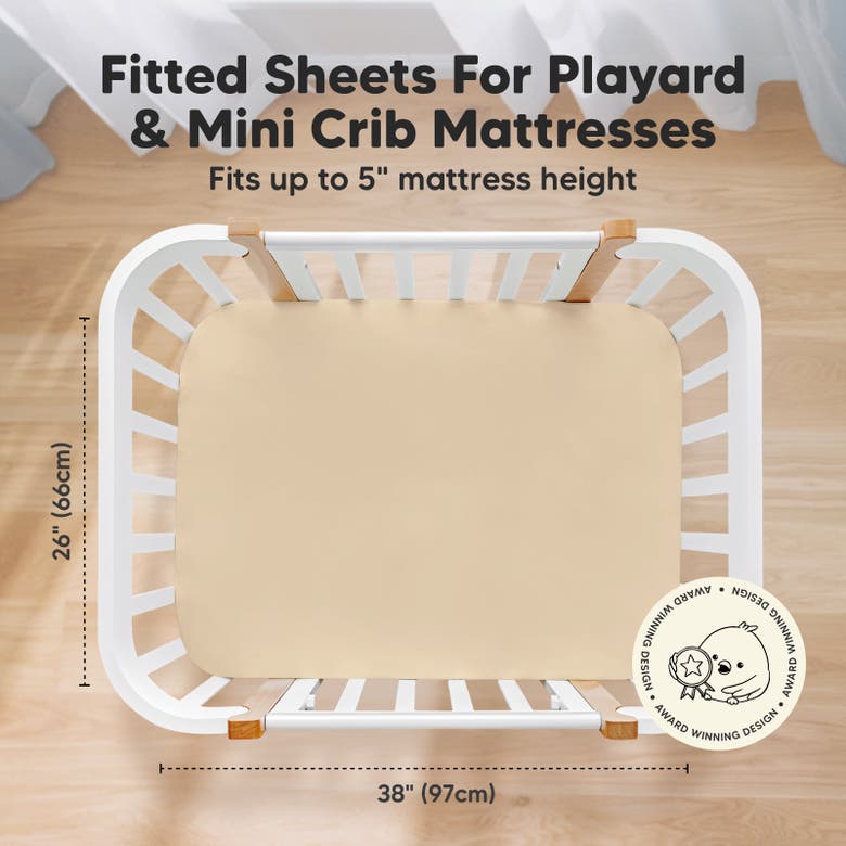 Keababies Isla Fitted Mini Crib Sheets In Rust