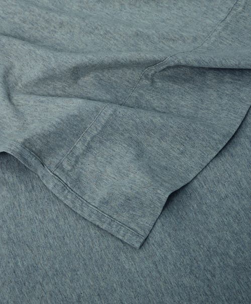 Pact Organic Favorite Tee Jersey Flat Sheet In Smoke Heather