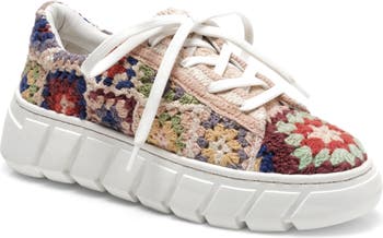 Free People Catch Me If You Can Crochet Platform Sneaker (Women