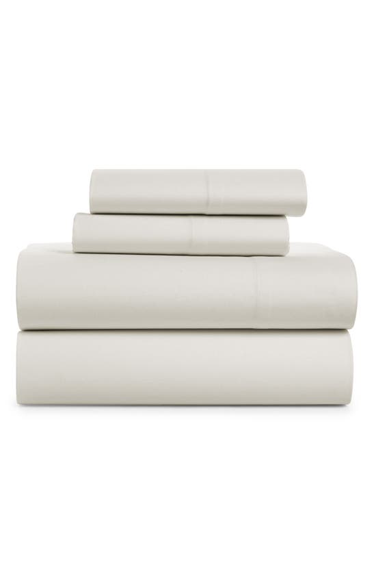 Shop French Connection Cotton Percale 4-piece Bed Sheet Set In Oyster Mushroom