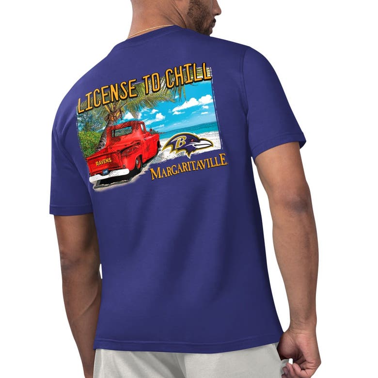 Shop Margaritaville Purple Baltimore Ravens Licensed To Chill T-shirt