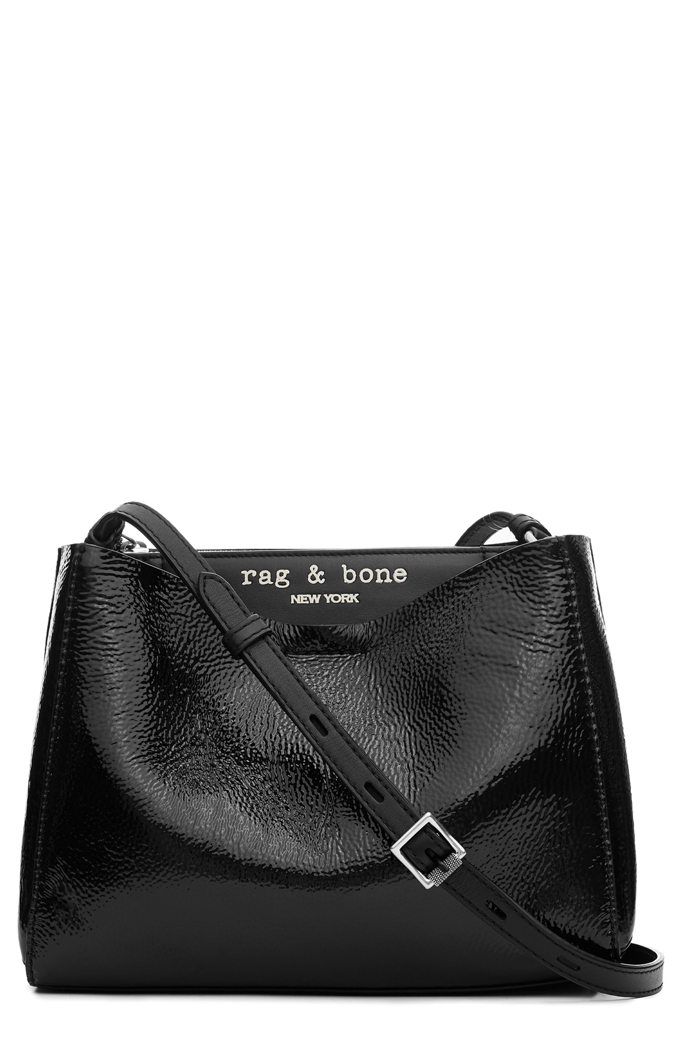 patent crossbody bag