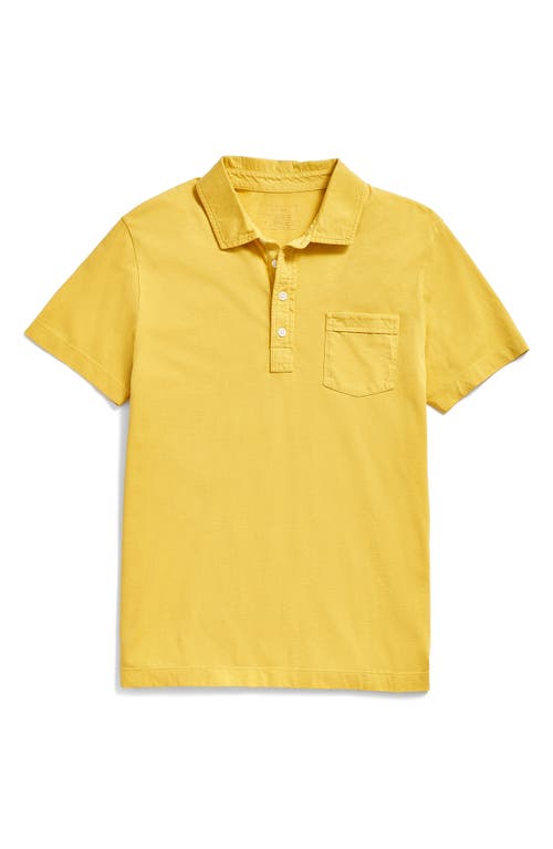 Billy Reid Pensacola Organic Cotton Polo in Chartreuse