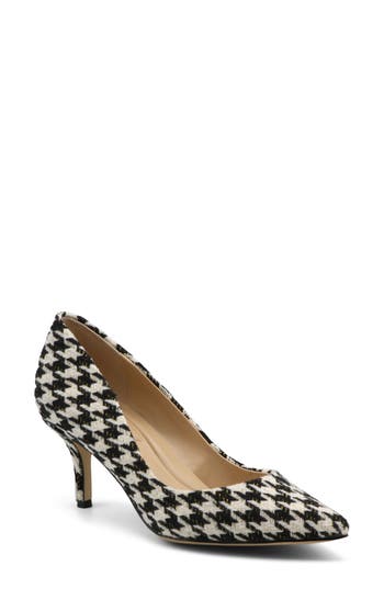 Charles By Charles David Angelica Pointed Toe Pump In Black/white
