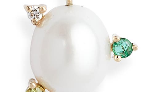 POPPY FINCH POPPY FINCH STONE CULTURED PEARL PENDANT NECKLACE