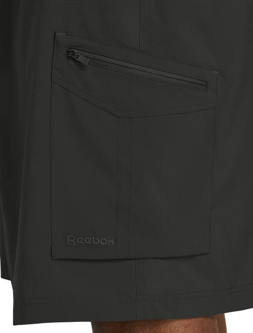 Shop Reebok Performance Ripstop Cargo Shorts In Black