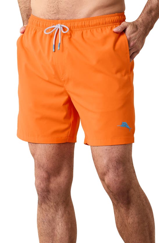 Shop Tommy Bahama Naples Shore Swim Trunks In New Tango