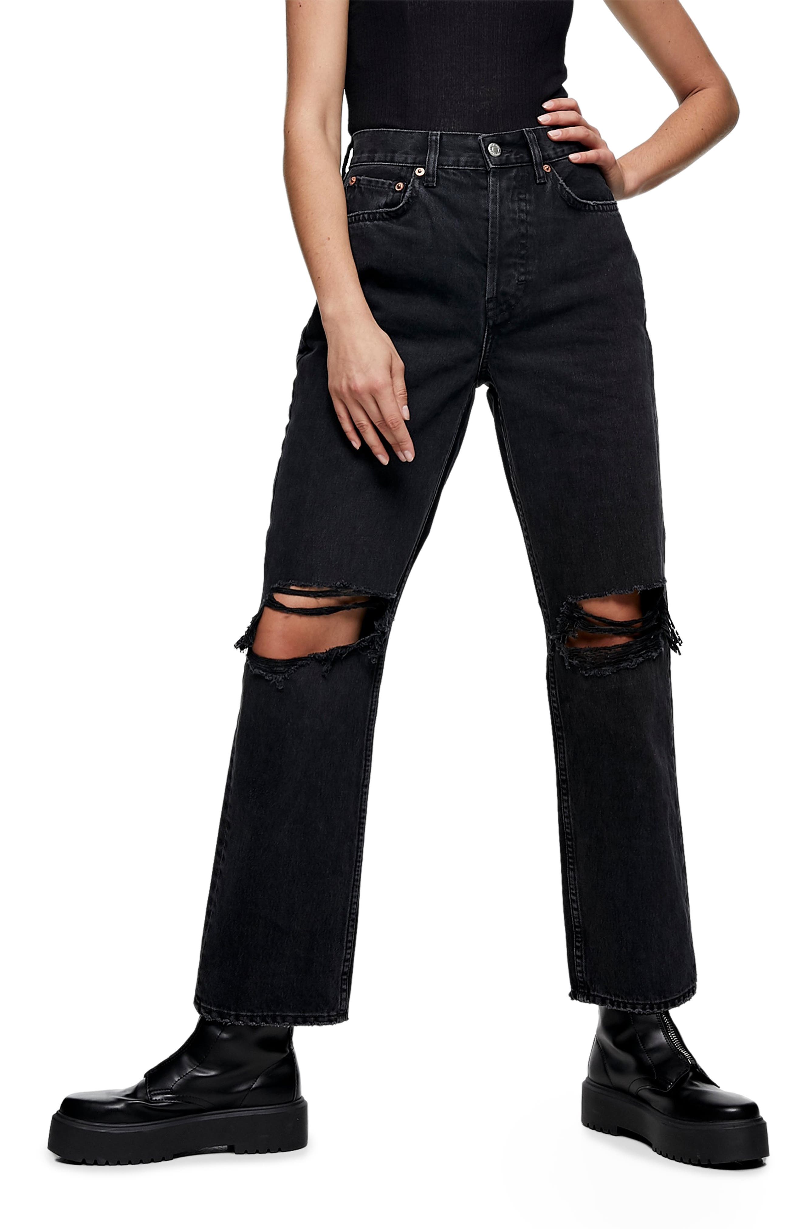 topshop knee ripped jeans