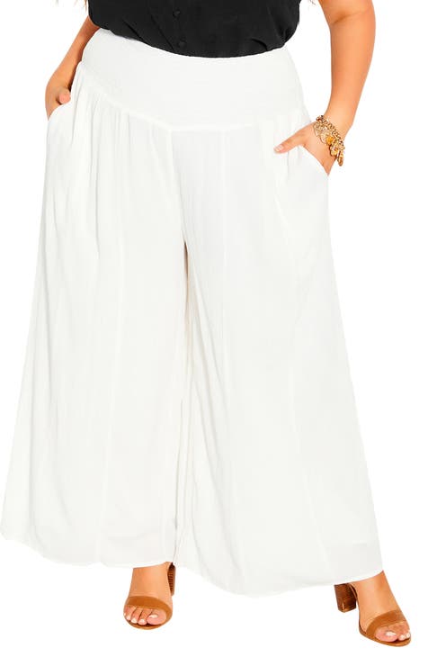 Women's White Plus-Size Pants & Leggings | Nordstrom