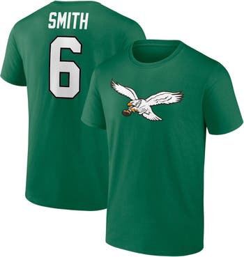 Custom Philadelphia Eagles Youth Black Name & Number Logo Long Sleeve T- Shirt 