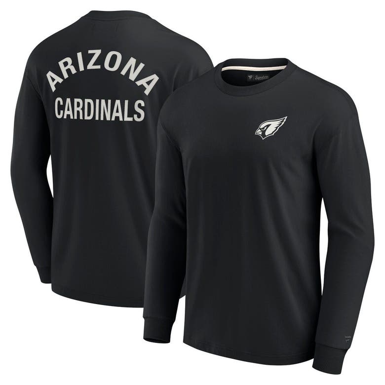 Shop Fanatics Signature Unisex  Black Arizona Cardinals Elements Super Soft Long Sleeve T-shirt
