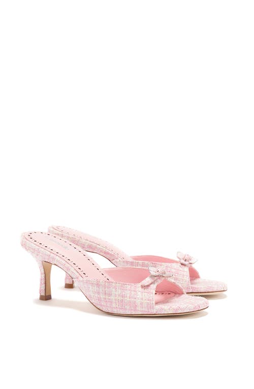 Shop Larroude Larroudé Daisy Mule In Quartz