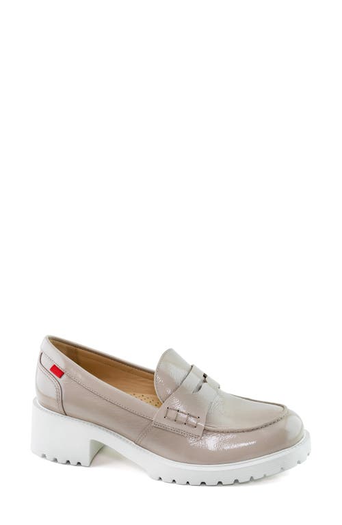 Shop Marc Joseph New York Camden St. Loafer Pump In Beige Svelte Patent/white