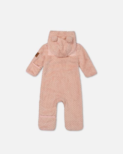 Shop Deux Par Deux Baby Girl's Baby One Piece Plush Pink In Zéphir