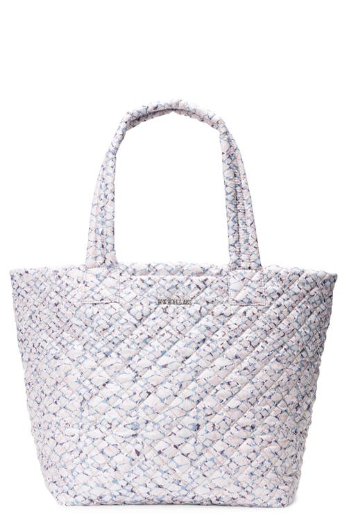 Medium Metro Deluxe Quilted Nylon Tote in Summer Shale