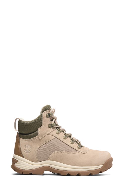 Timberland Ledge Mid Waterproof Hiking Boot In Light Beige Suede